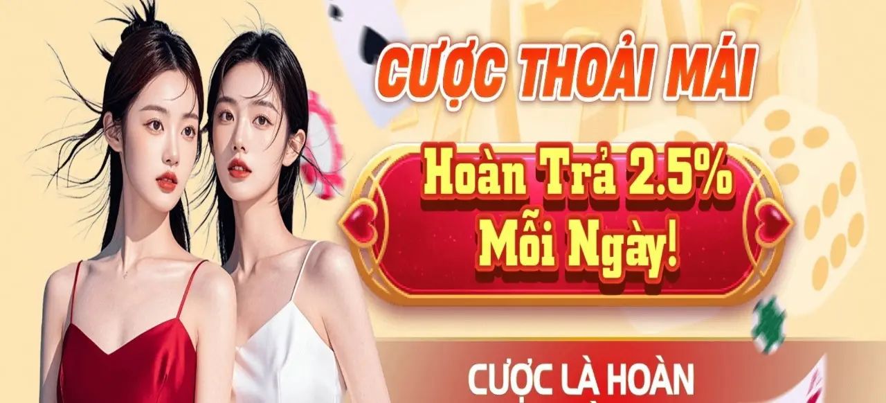 Hoàn trả cược 2,5% mỗi ngày tại Au88 app